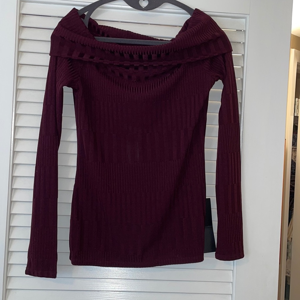 BCBG MaxAzria off the shoulder top